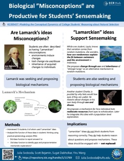 Biological ”Misconceptions” are Productive for Students’ Sensemaking