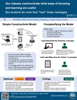 Our classes communicate what ways of knowing and learning are useful, but students do more than “hear” these messages