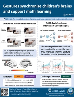 Gestures synchronize children’s brains and support math learning