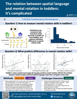 The relation between spatial language and mental rotation in toddlers: It’s complicated