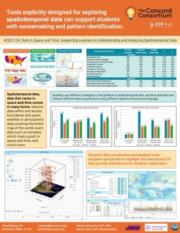 Tools explicitly designed for exploring spatiotemporal data can support students with sensemaking and pattern identification.