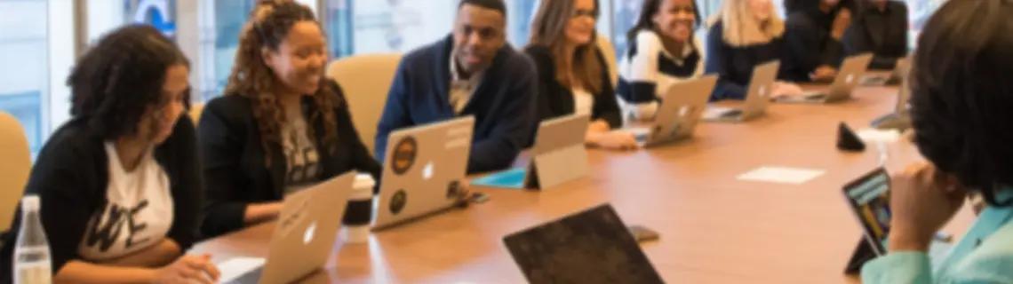people at a conference table