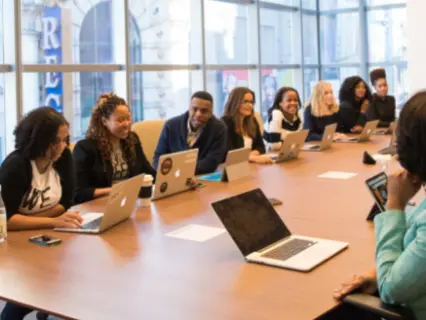 people at a conference table